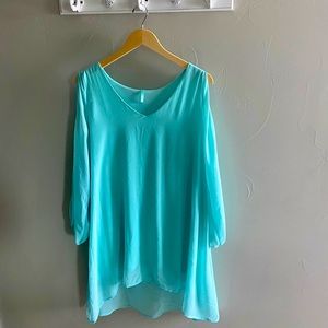 Electric Blue Short, Tent Dress